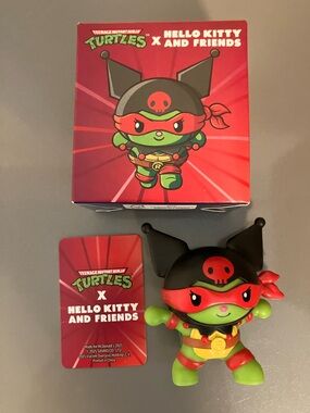 McDonald’s TMNT x Hello Kitty and Friends Happy Meal Toy Kuromi x Raphael New